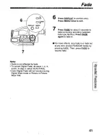 Предварительный просмотр 41 страницы Panasonic PVL750 - VHS-C PALMCORDER Operating Manual