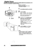 Предварительный просмотр 42 страницы Panasonic PVL750 - VHS-C PALMCORDER Operating Manual