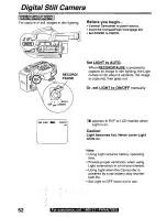 Предварительный просмотр 52 страницы Panasonic PVL750 - VHS-C PALMCORDER Operating Manual