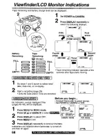 Предварительный просмотр 68 страницы Panasonic PVL750 - VHS-C PALMCORDER Operating Manual