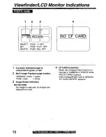 Предварительный просмотр 72 страницы Panasonic PVL750 - VHS-C PALMCORDER Operating Manual