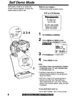 Preview for 8 page of Panasonic PVL850 - VHS-C PALMCORDER Operating Manual