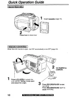 Preview for 10 page of Panasonic PVL850 - VHS-C PALMCORDER Operating Manual