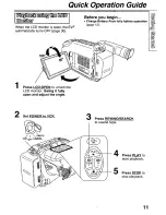 Preview for 11 page of Panasonic PVL850 - VHS-C PALMCORDER Operating Manual