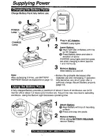 Preview for 12 page of Panasonic PVL850 - VHS-C PALMCORDER Operating Manual