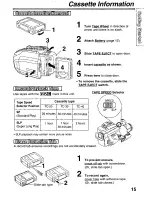 Preview for 15 page of Panasonic PVL850 - VHS-C PALMCORDER Operating Manual