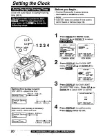 Preview for 20 page of Panasonic PVL850 - VHS-C PALMCORDER Operating Manual