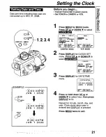 Preview for 21 page of Panasonic PVL850 - VHS-C PALMCORDER Operating Manual