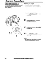 Preview for 26 page of Panasonic PVL850 - VHS-C PALMCORDER Operating Manual