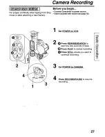 Preview for 27 page of Panasonic PVL850 - VHS-C PALMCORDER Operating Manual