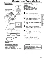 Preview for 35 page of Panasonic PVL850 - VHS-C PALMCORDER Operating Manual