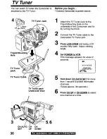 Preview for 36 page of Panasonic PVL850 - VHS-C PALMCORDER Operating Manual