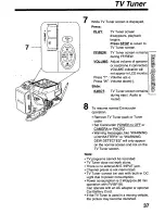 Preview for 37 page of Panasonic PVL850 - VHS-C PALMCORDER Operating Manual