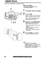 Preview for 46 page of Panasonic PVL850 - VHS-C PALMCORDER Operating Manual