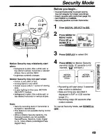 Preview for 49 page of Panasonic PVL850 - VHS-C PALMCORDER Operating Manual