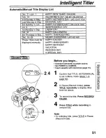 Preview for 51 page of Panasonic PVL850 - VHS-C PALMCORDER Operating Manual