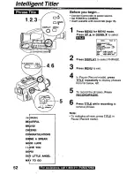 Preview for 52 page of Panasonic PVL850 - VHS-C PALMCORDER Operating Manual