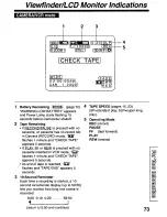 Preview for 73 page of Panasonic PVL850 - VHS-C PALMCORDER Operating Manual