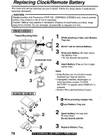 Preview for 78 page of Panasonic PVL850 - VHS-C PALMCORDER Operating Manual