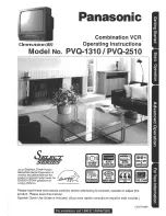 Предварительный просмотр 1 страницы Panasonic PVQ-2510 Operating Operating Manual