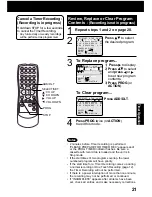 Предварительный просмотр 21 страницы Panasonic PVQ-2512 Operating Operating Instructions Manual