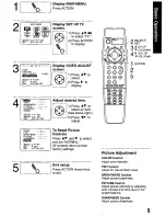 Preview for 9 page of Panasonic PVQ-M2509 Operating Operating Manual