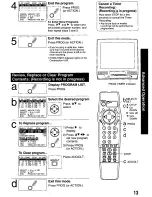 Preview for 13 page of Panasonic PVQ-M2509 Operating Operating Manual