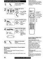 Preview for 16 page of Panasonic PVQ-M2509 Operating Operating Manual