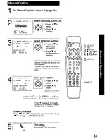 Preview for 23 page of Panasonic PVQ-M2509 Operating Operating Manual