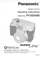 Preview for 1 page of Panasonic PVSD5000 - SUPER DISK DIGITAL C User Manual