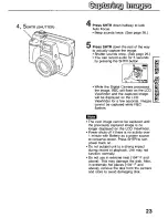 Preview for 23 page of Panasonic PVSD5000 - SUPER DISK DIGITAL C User Manual