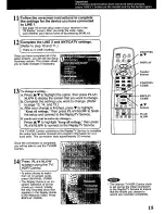 Предварительный просмотр 15 страницы Panasonic PVSS2710 - TV/HDR COMBO Operating Manual