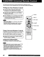 Предварительный просмотр 40 страницы Panasonic PVSS2710 - TV/HDR COMBO Operating Manual