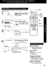 Preview for 17 page of Panasonic Quasar Omnivision VHQ040M Operating Instructions Manual