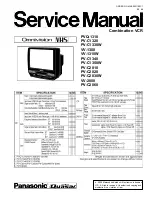 Panasonic QUASAR PV-C1320 Service Manual preview
