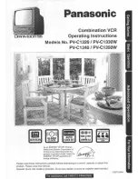 Panasonic QUASAR PV-C1330W Operating Manual preview