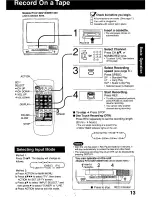 Preview for 13 page of Panasonic QUASAR PV-C1330W Operating Manual