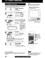 Preview for 16 page of Panasonic QUASAR PV-C1330W Operating Manual