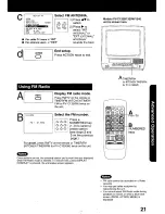 Preview for 21 page of Panasonic QUASAR PV-C1330W Operating Manual