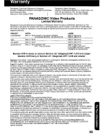 Preview for 45 page of Panasonic QUASAR PV-C1330W Operating Manual