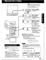 Preview for 13 page of Panasonic QUASAR PV-C2030W Operating Manual