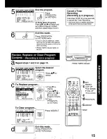 Preview for 15 page of Panasonic QUASAR PV-C2030W Operating Manual