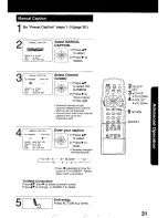 Preview for 31 page of Panasonic QUASAR PV-C2030W Operating Manual