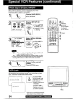 Preview for 34 page of Panasonic QUASAR PV-C2030W Operating Manual