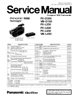 Preview for 1 page of Panasonic Quasar PV-D300 Service Manual