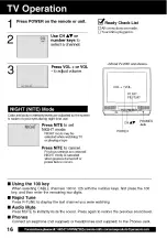 Preview for 16 page of Panasonic Quasar W-1301 Operating Instructions Manual