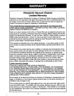 Preview for 19 page of Panasonic Quickdraw MC-V5247 Operating Instructions Manual