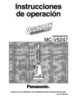 Preview for 21 page of Panasonic Quickdraw MC-V5247 Operating Instructions Manual