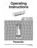 Panasonic Quickdraw MC-V5725 Operating Instructions Manual предпросмотр