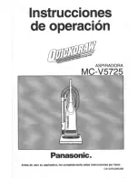 Предварительный просмотр 21 страницы Panasonic Quickdraw MC-V5725 Operating Instructions Manual